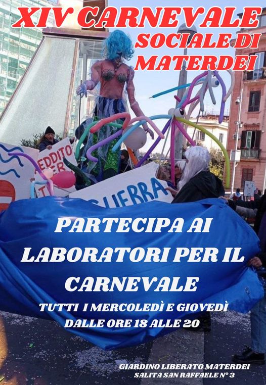 Partono I Laboratori Per Il Carnevale Sociale Di Materdei Il